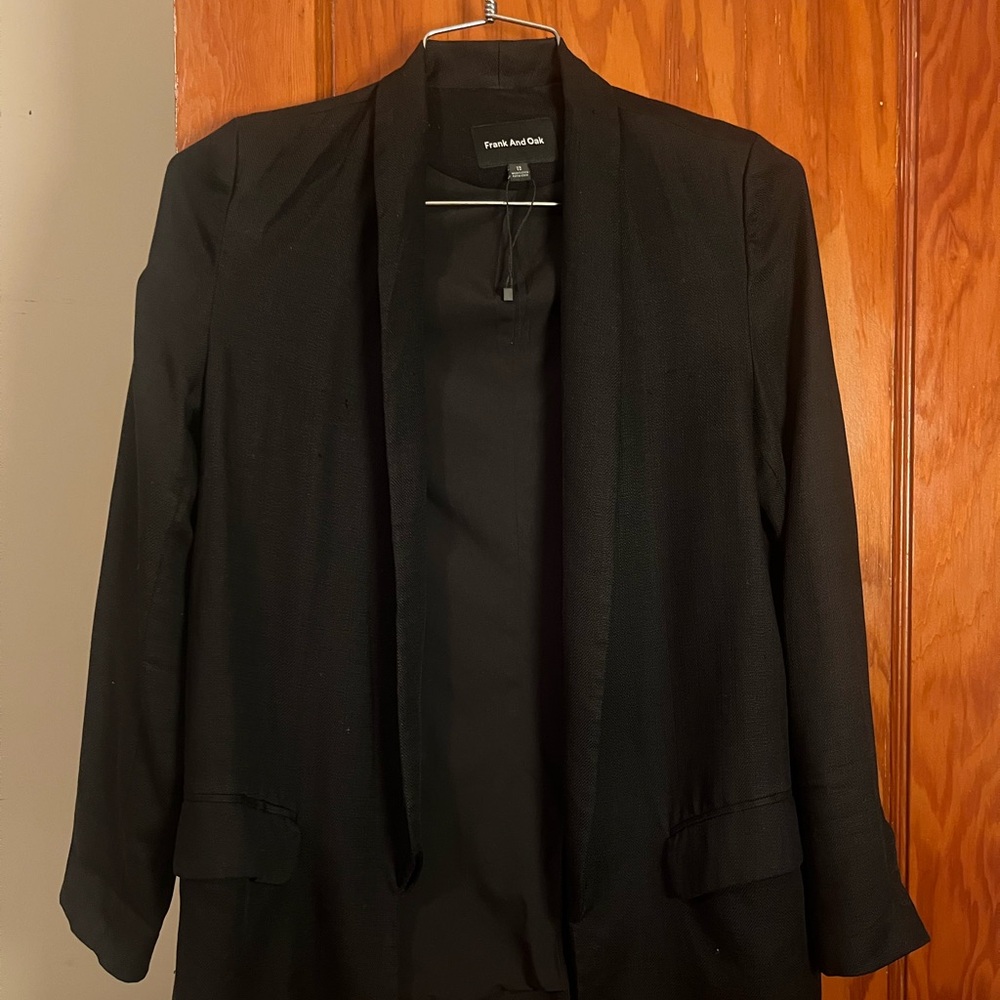 Frank & Oak Black Blazer